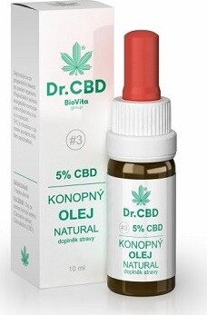 Dr.CBD 5% CBD konopný olej 10 ml