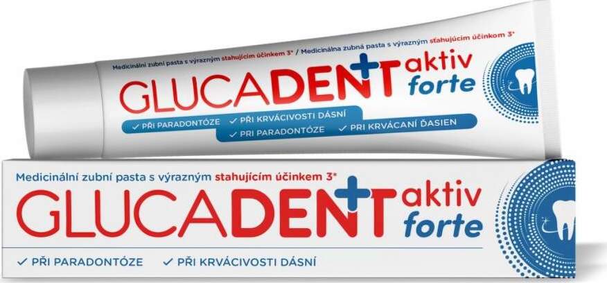 Glucadent+ aktiv forte zubní pasta 75g