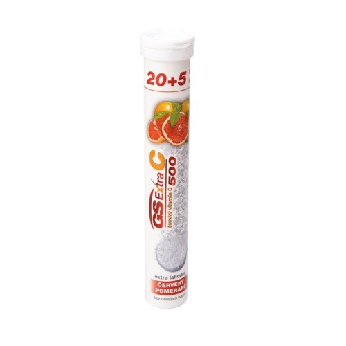 GS Extra C 500 šumivý červený pomeranč tbl.20+5