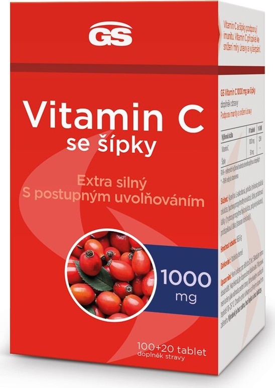 GS Vitamin C1000 se šípky tbl.100+20