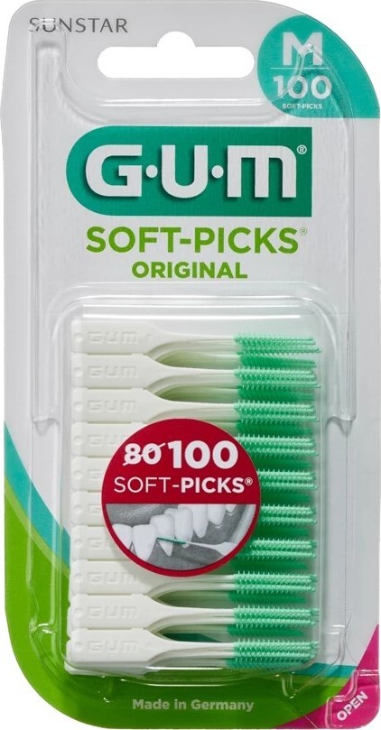 GUM Soft-Picks mezizubní kartáček gumový Medium 100ks