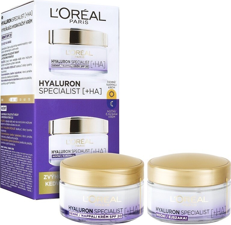 L'Oréal Paris Hyaluron Specialist Denní a noční krém 2 x 50 ml