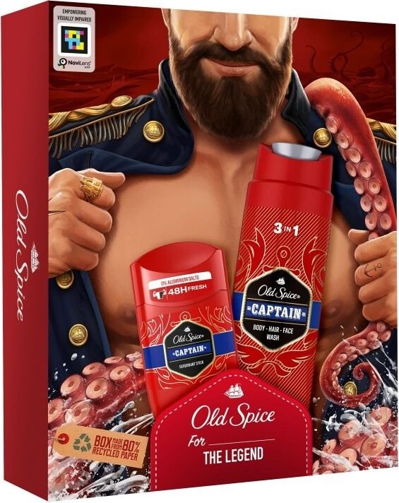 Old Spice Captain deostick 50 ml + sprchový gel 250 ml dárková sada