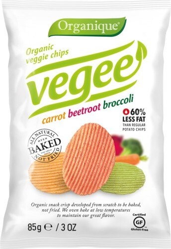 Organic veggie chips carrot beetrot broccoli 85g