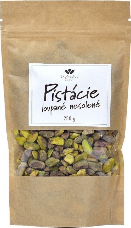 Pistácie loupané nesolené 250g EkoMedica