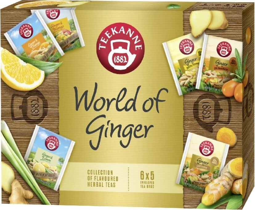 TEEKANNE World of Ginger kolekce čajů 6x5ks