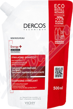 VICHY DERCOS Energy+ šampon náplň 500ml