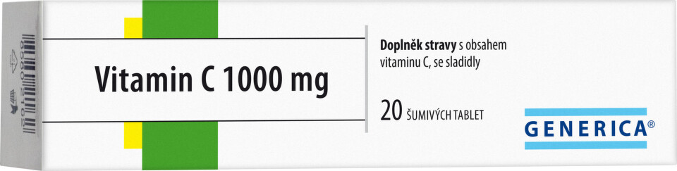 Vitamin C 1000 mg Generica tbl. eff. 20