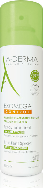 A-Derma Exomega Control Emolienční sprej pro suchou kůži se sklonem k atopii 200 ml