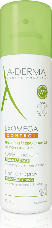 A-Derma Exomega Control Emolienční sprej pro suchou kůži se sklonem k atopii 200 ml