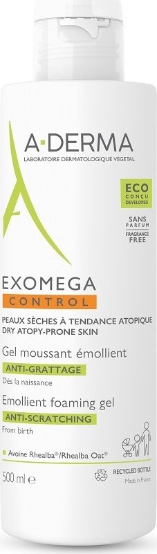 A-DERMA Exomega CONTROL Zvláč.pěnivý gel 500ml