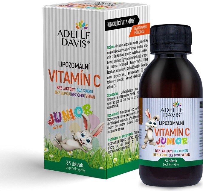 Adelle Davis Lipozomální vitamín C JUNIOR 3+ 100ml