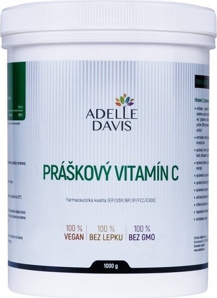 Adelle Davis Práškový vitamín C 1000g