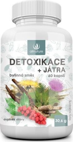Allnature Detoxikace+játra bylinný extrakt cps.60