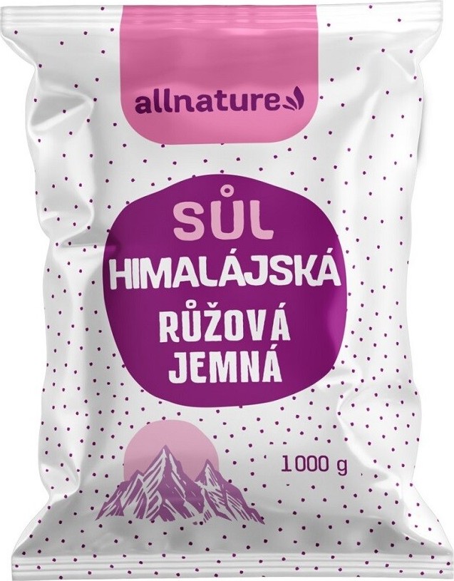 Allnature Himalájská sůl růžová jemná 1000g