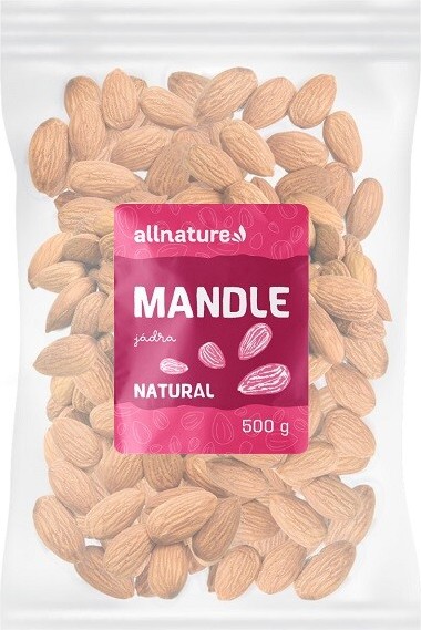Allnature Mandle jádra natural 500g