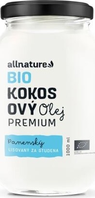 Allnature Premium kokosový olej bio 1000ml