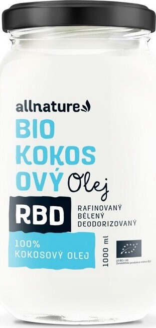 Allnature RBD Kokosový olej bez vůně BIO 1000ml