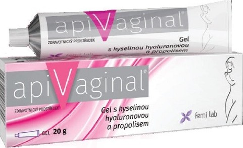 Apivaginal Gel s kyselinou hyaluronovou a propolisem 20g