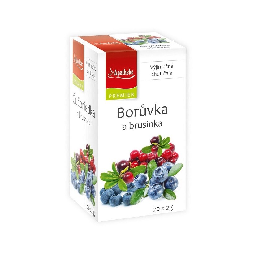 Apotheke Borůvka a brusinka čaj 20x2g