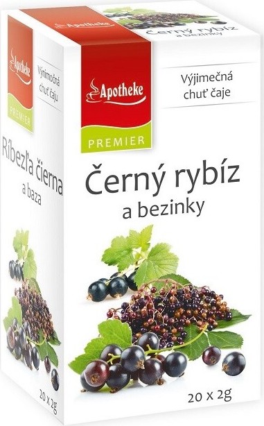 Apotheke Černý rybíz a bezinky 20x2g