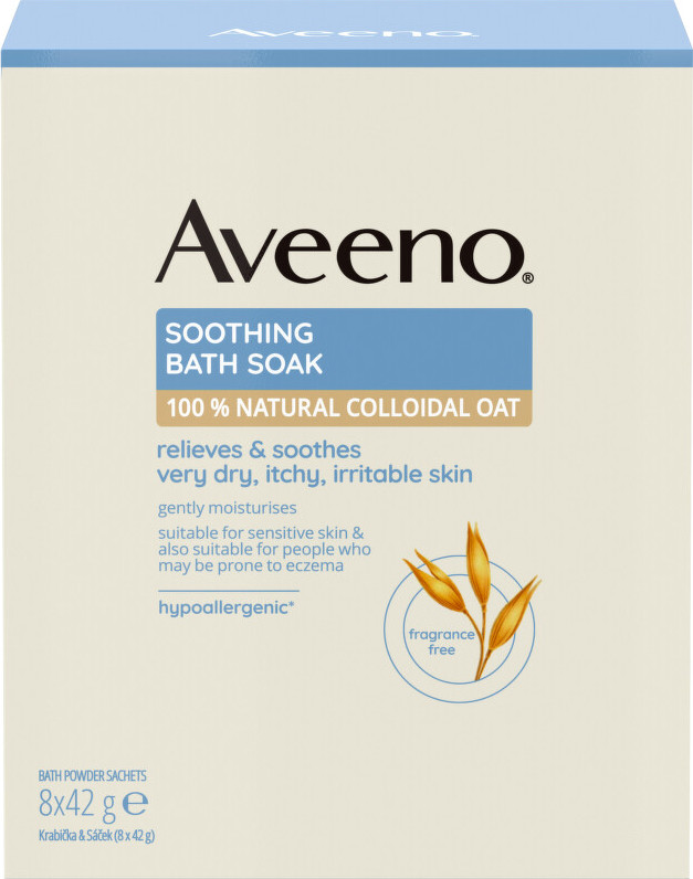 Aveeno Zklidňující ovesná koupel 8x42g