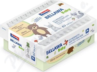 Bellawa Baby vatové tyčinky pro kojence 60 ks
