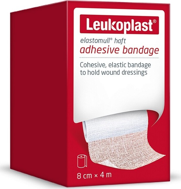 BSN Leukoplast Elastomull obinad.bílé kohez.8 cm x 4 m 1 ks