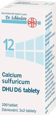 CALCIUM SULFURICUM DHU D6(D12) TBL NOB 200