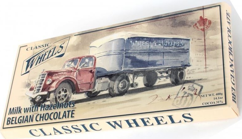 Čokoláda Belgická Classic Wheels ml.s lísk.oř.400g