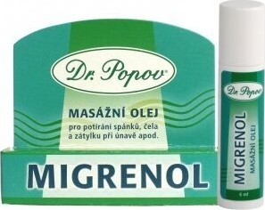 Dr. Popov Migrenol masážní olej roll-on 6 ml