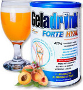 Geladrink FORTE HYAL práškový nápoj broskev 420g