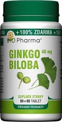 Ginkgo Biloba extrakt 40mg tbl.90+90 BIO-Pharma