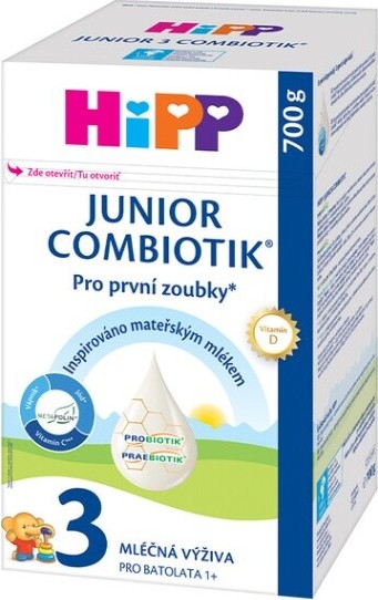 HiPP 3 Junior Combiotik mléčná výživa 700g - balení 3 ks