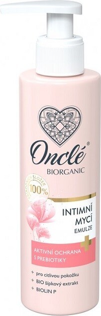 Intimní mycí emulze ONCLÉ BIORGANIC 200 ml