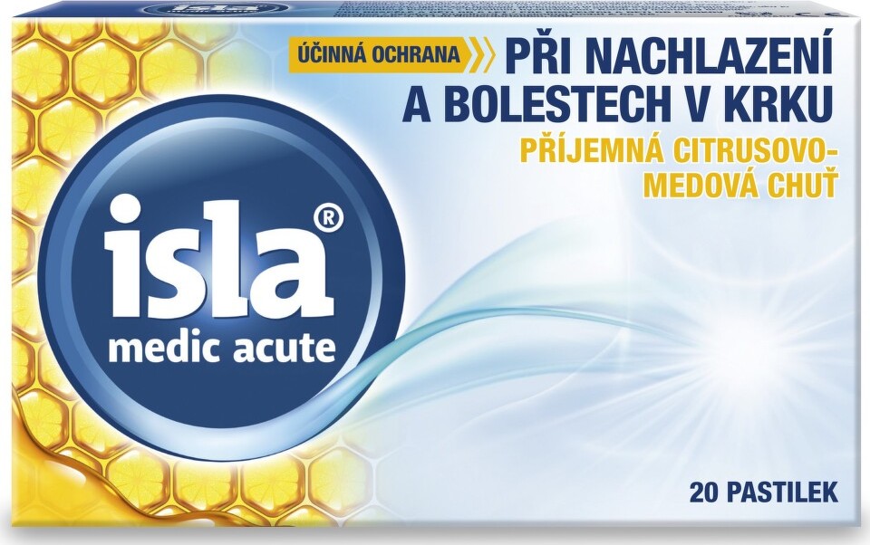 Isla Medic Acute citrus-med 20 pastilek