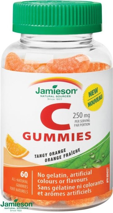 JAMIESON Vitamín C Gummies pomeranč pastilky 60ks