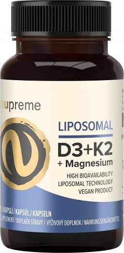 Liposomal Vitamin D3 + K2 30 kapslí NUPREME