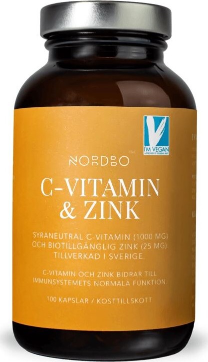 Nordbo C-Vitamin&Zink cps.100