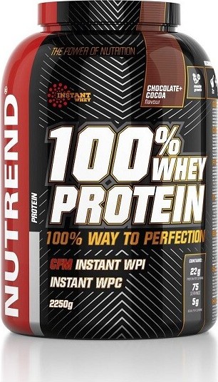 NUTREND 100% Whey Protein 2250 g čokoláda a kakao