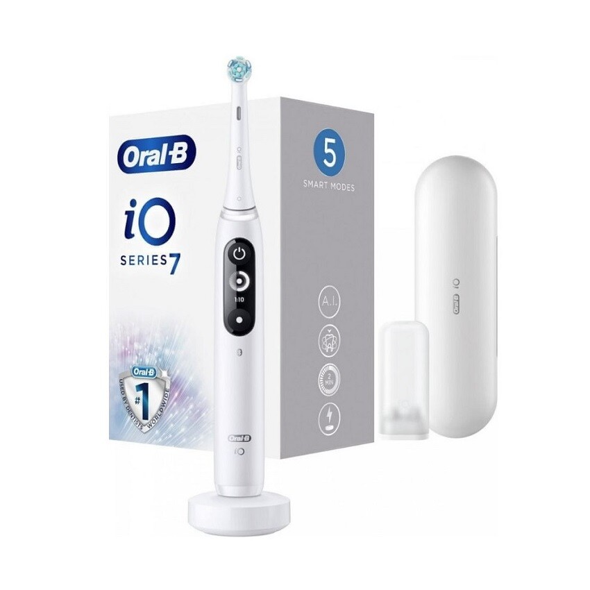 Oral-B iO 7 White Alabaster magnetický zubní kartáček