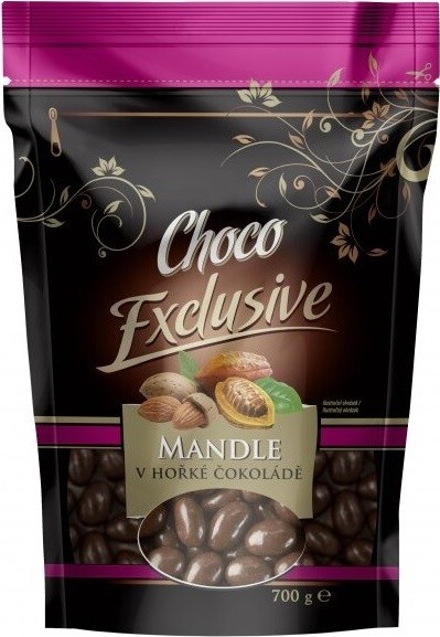 POEX Choco Exclusive Mandle v hořké čokoládě 700g