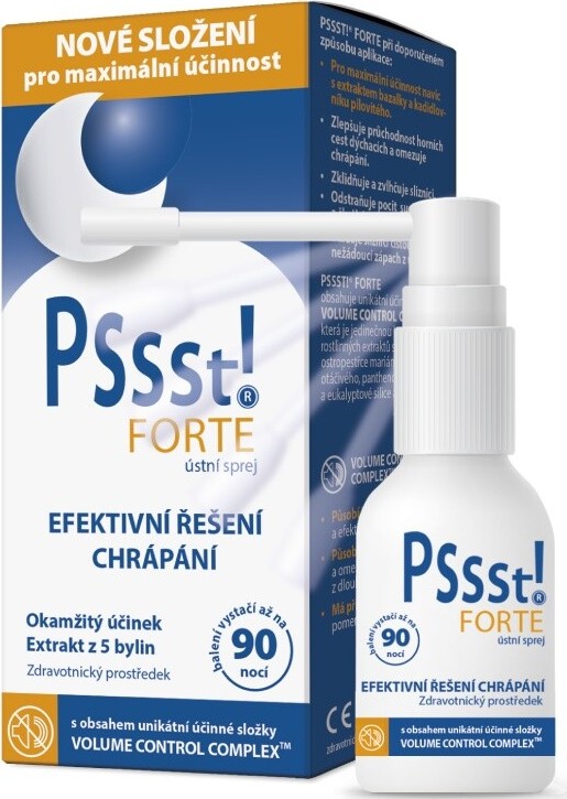 Pssst! FORTE ústní sprej proti chrápání 25 ml