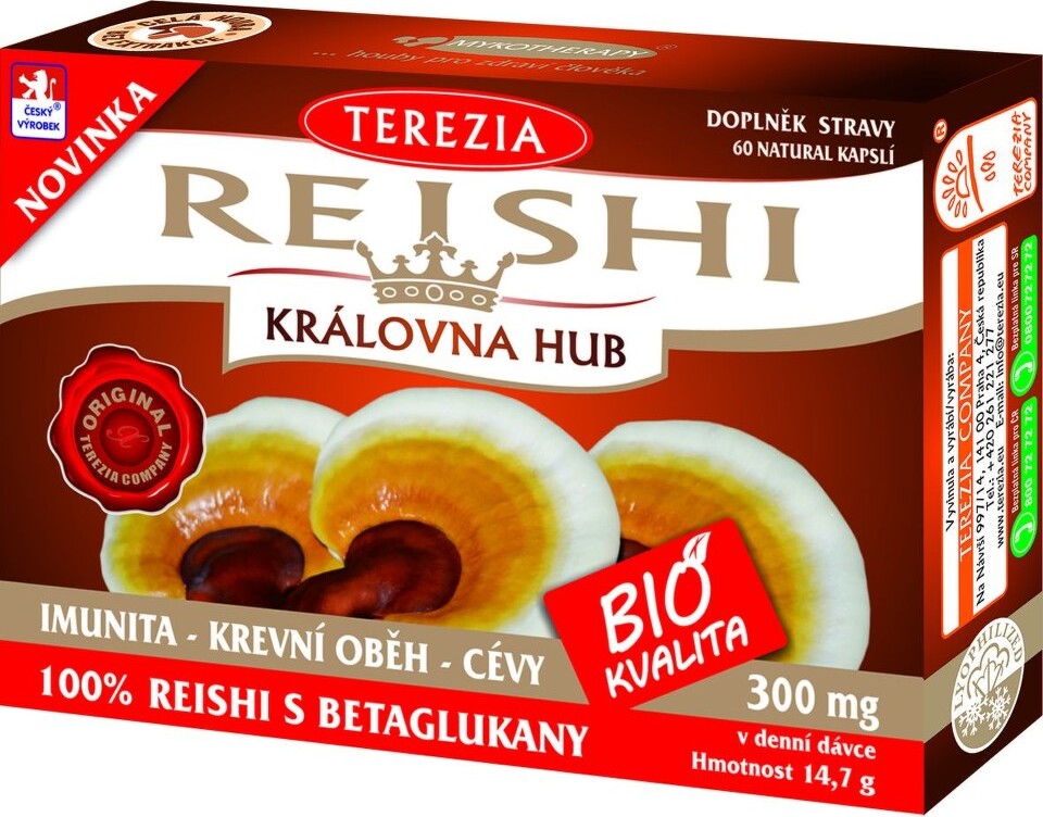 TEREZIA Reishi BIO 120 kapslí