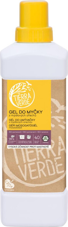 Tierra Verde Gel do myčky BIO Pomeranč lahev 1l