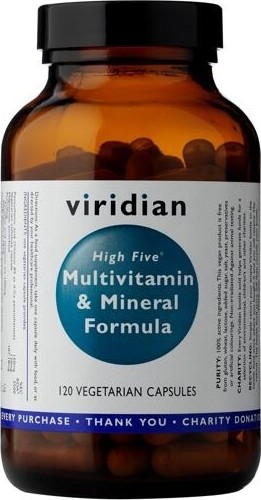 Viridian High Five Multivitamin & Mineral Formula 120 kapslí