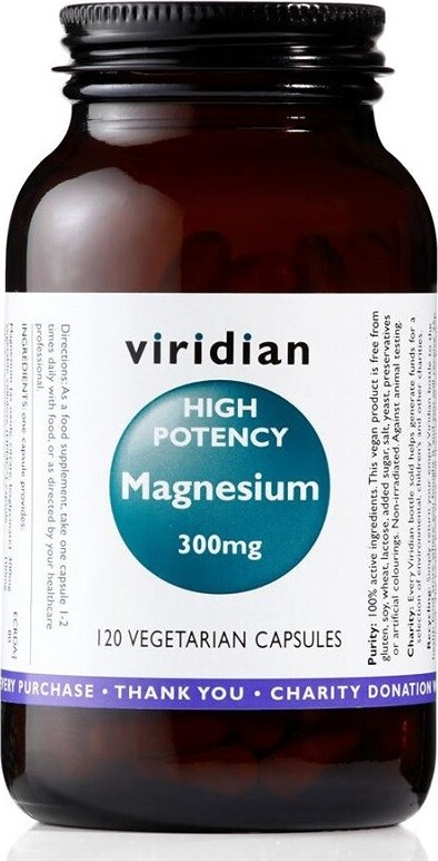 Viridian High Potency Magnesium 300mg cps.120