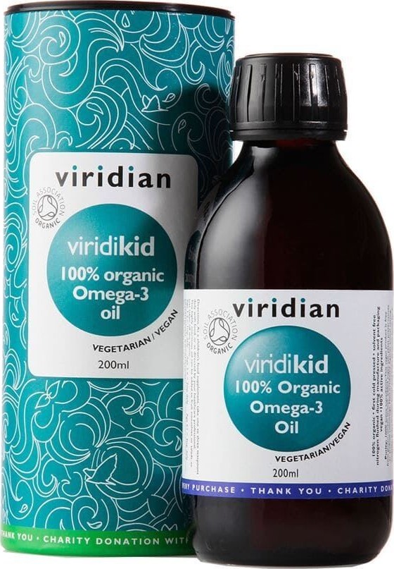 Viridian Viridikid 100% Organic Omega-3 Oil 200ml