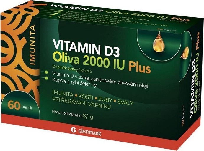 Vitamin D3 Oliva Plus 2000 IU cps.60