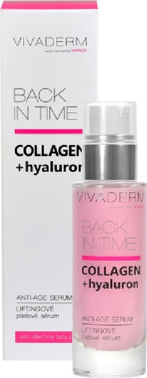 Vivaco Vivaderm Collagen + hyaluron Liftingové sérum proti vráskám 30 ml